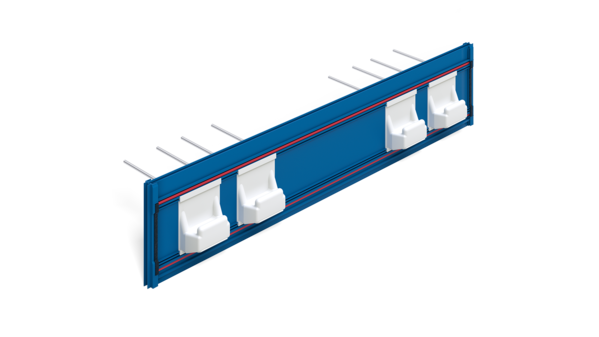 Schöck Tronsole® T típus: Lépéshangszigetelés monolit szerkezetű lépcsőkar és a pihenő között.